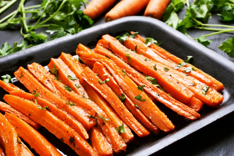 Roasted Carrots in Tallow