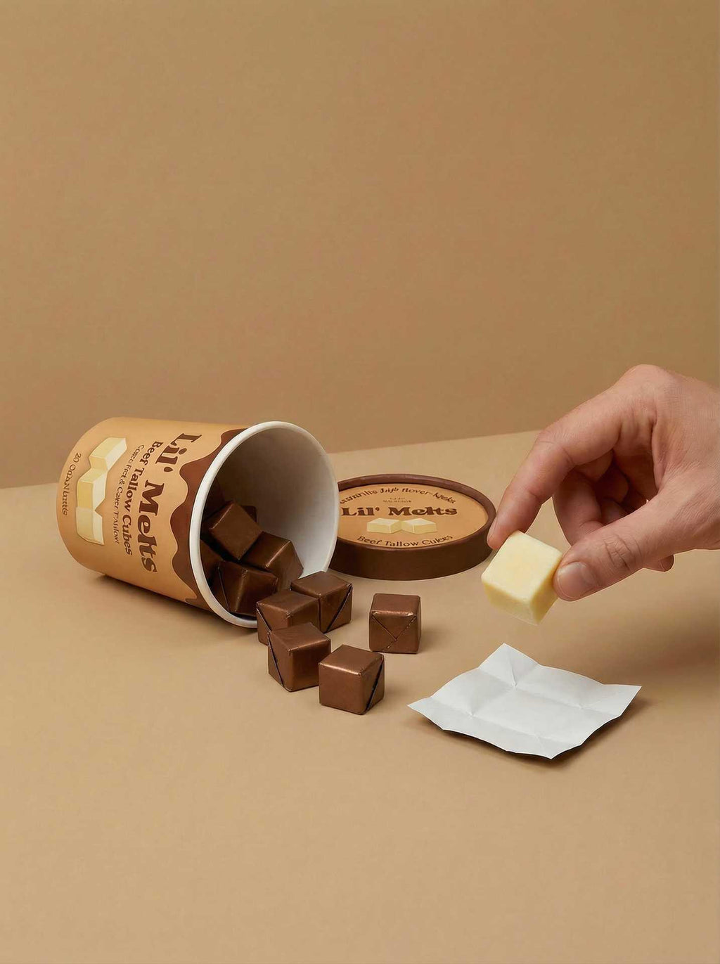 Grass-Fed Beef Tallow Cooking Cubes