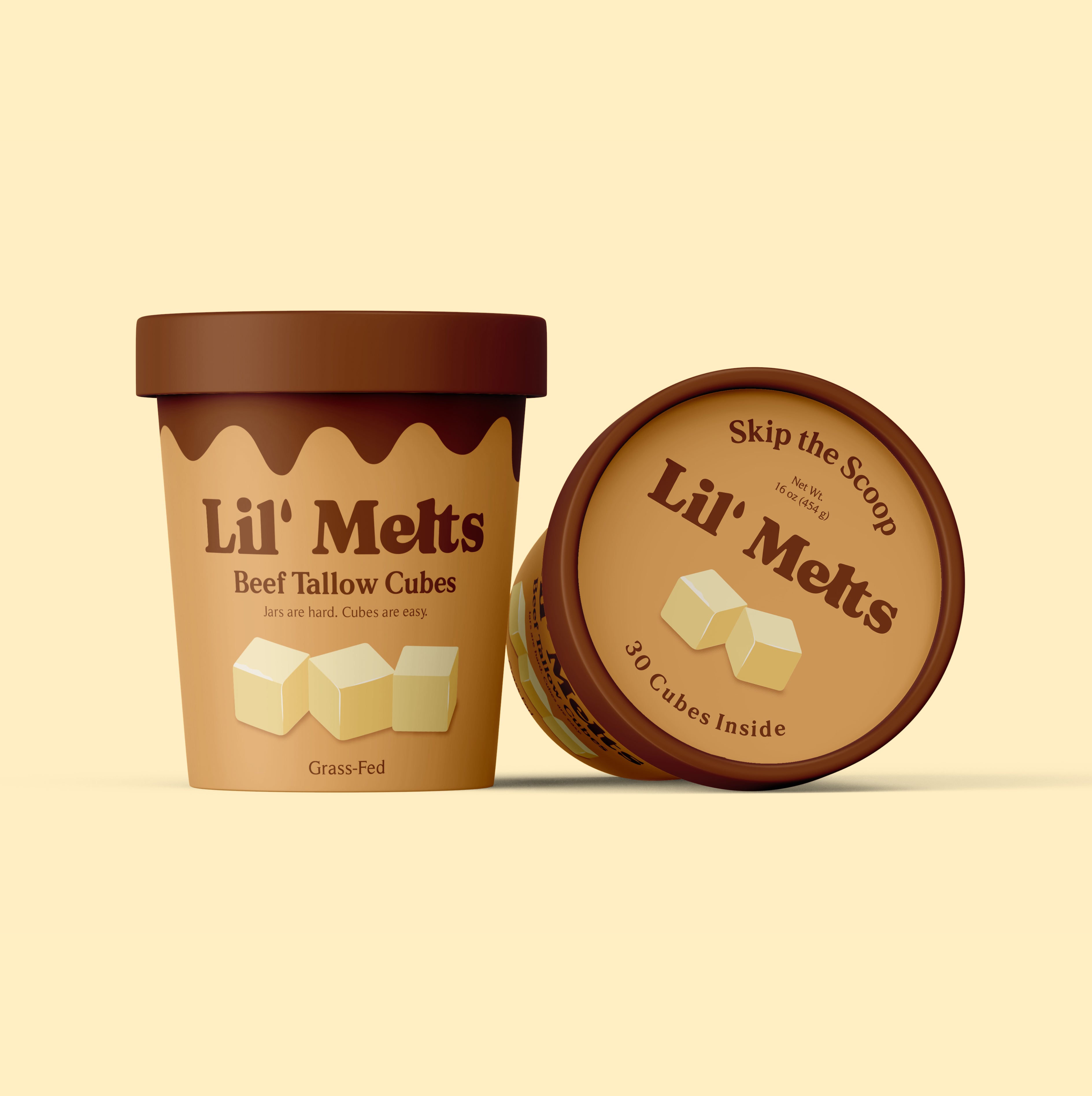 Grass-Fed Beef Tallow Cooking Cubes